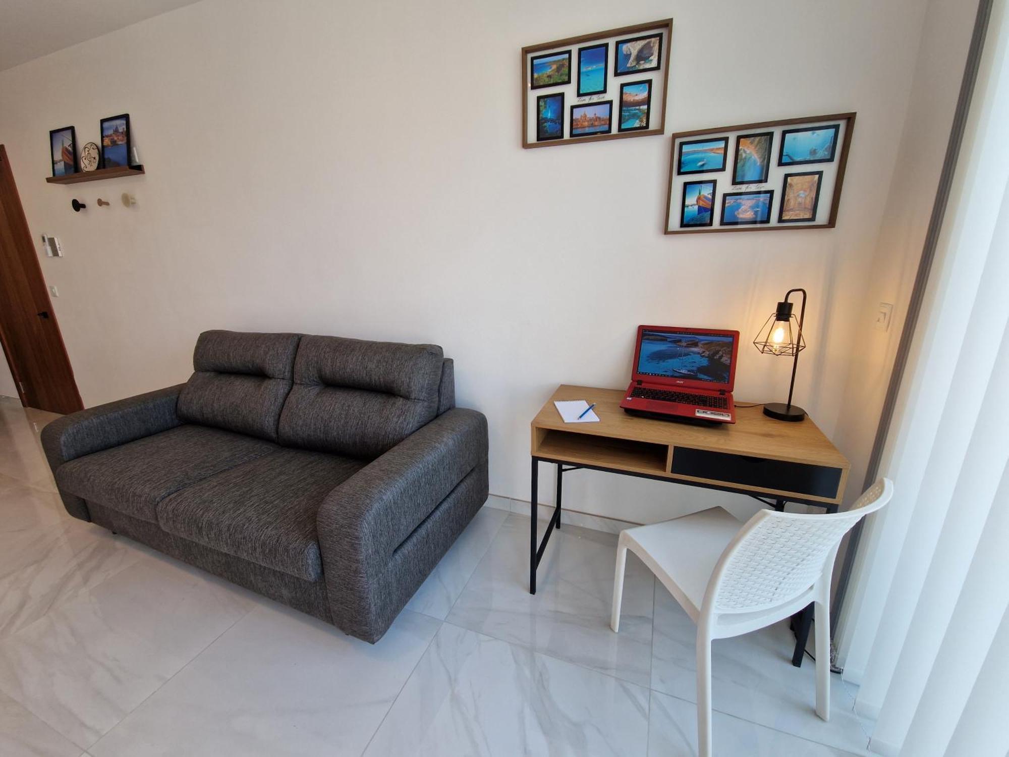 Sea View New Penthouse Terrace & Garage Parking Daire St. Paul's Bay Dış mekan fotoğraf